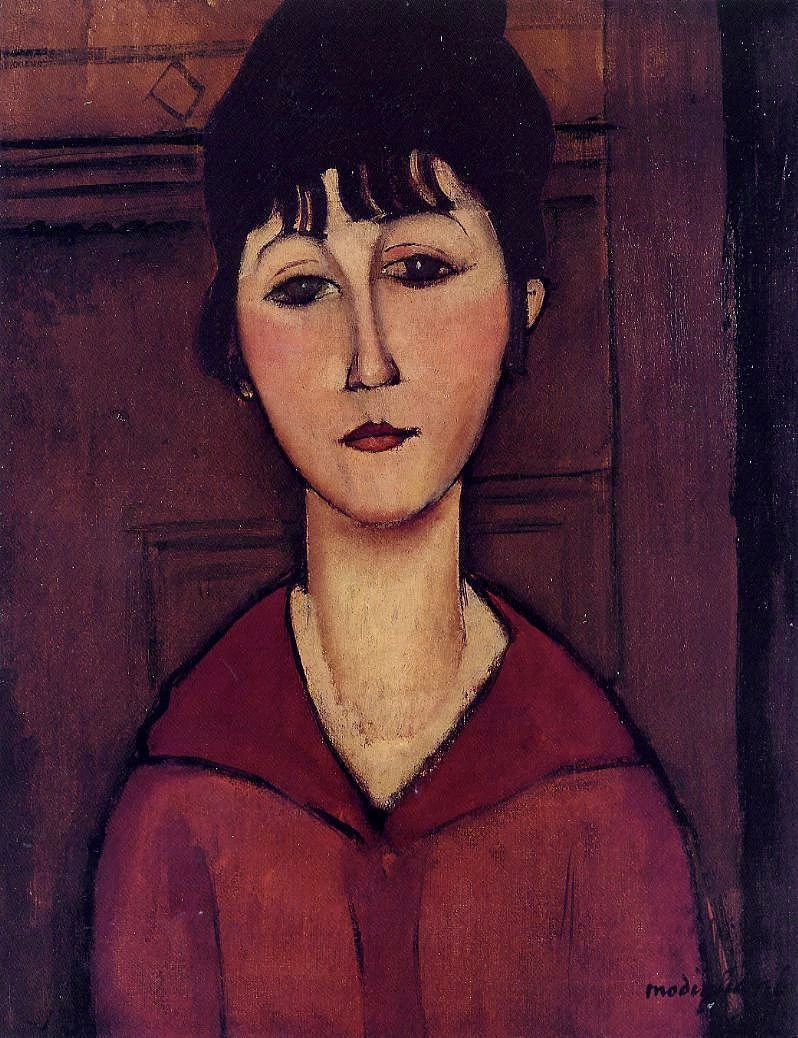 Amedeo Modigliani - 218, Testa di giovane ragazza